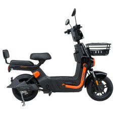 Велосипед з електромотором SPARK TOUR 14» 60V/500W/20Ah Чорний з помаранчевим